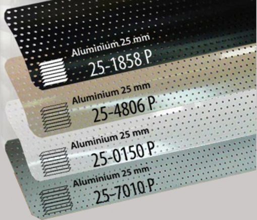 Żaluzje aluminiowe 25mm - kolekcja Exclusive perforowane