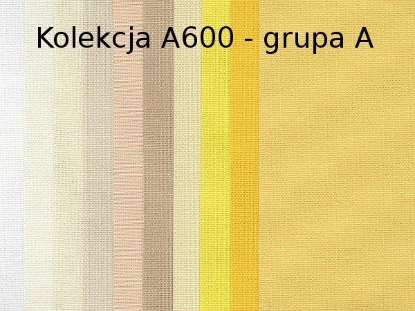 Rolety materiałowe - kolekcja tkanin A 600 2