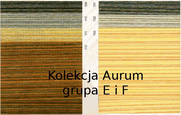 Rolety materiałowe - kolekcja tkanin Aurum