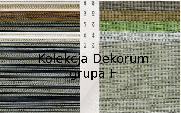 Rolety materiałowe - kolekcja tkanin Dekorum