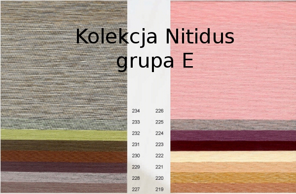 Rolety materiałowe - kolekcja tkanin Nitidus